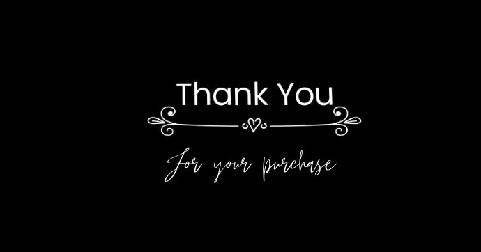Copy of Thank you for your purchase | PosterMyWall