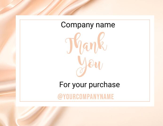 Thank you for your purchase poster design Template | PosterMyWall