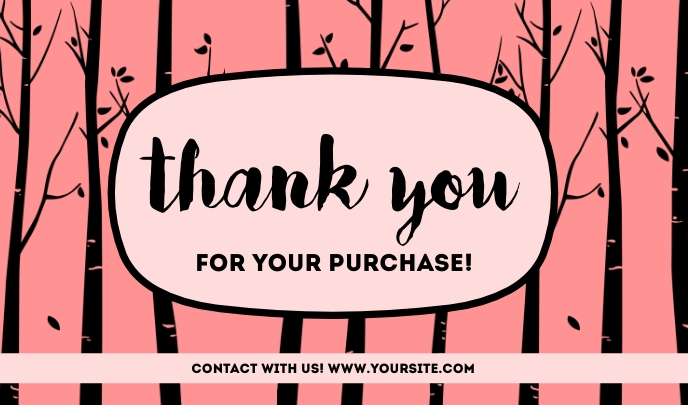 Thank You For Your Purchase Templates Etiqueta