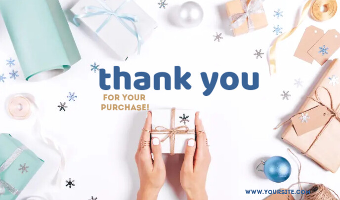 Copy of Thank You For Your Purchase Templates | PosterMyWall