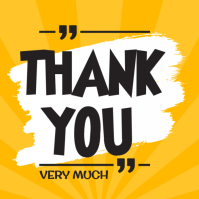 Thank you greetings Publicación de Instagram template