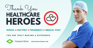 Thank You Healthcare Workers Facebook Shared template