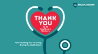 Thank You Healthcare Workers Twitter Post template