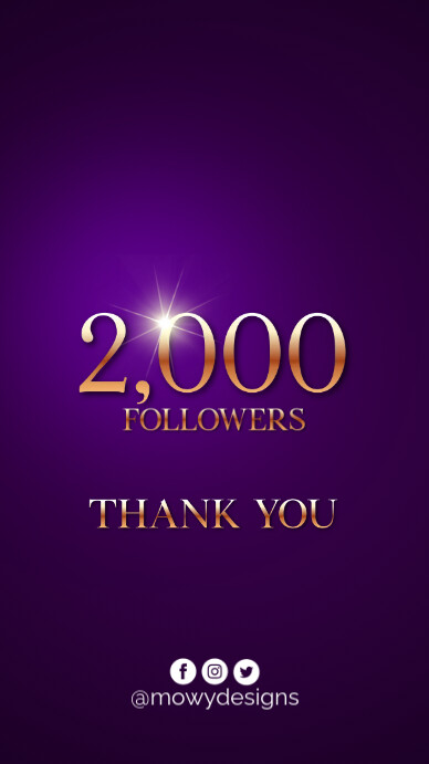 Copy of Thank You Instagram Followers (1) | PosterMyWall