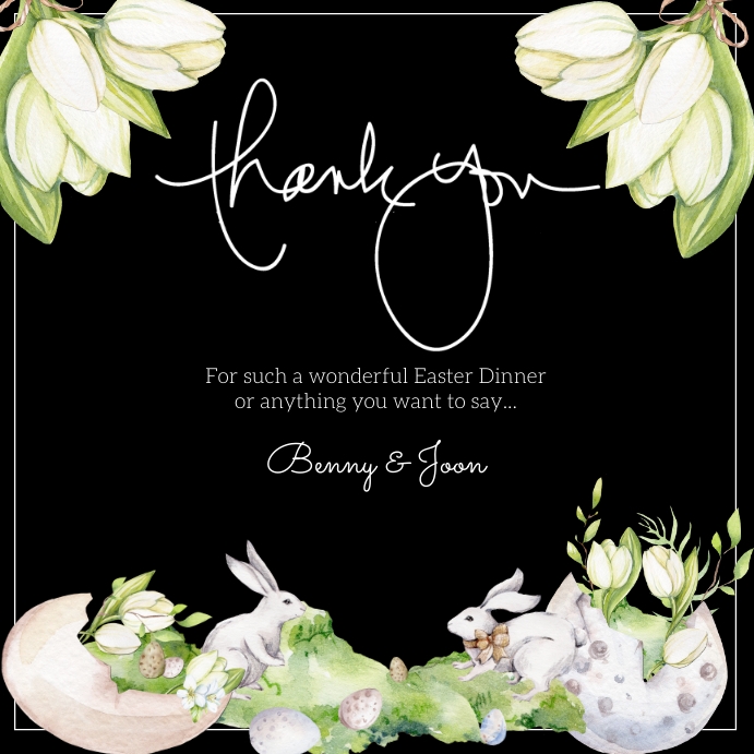 Copy of Thank You Instagram Size | PosterMyWall