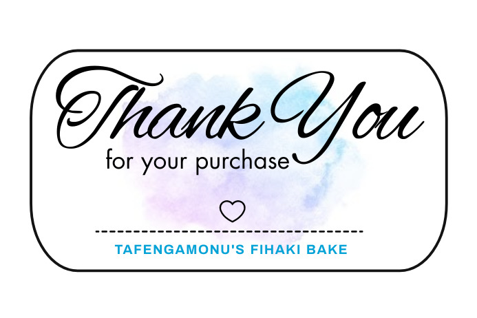 THANK YOU LABEL Template PosterMyWall