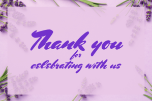 Thank you label Etiket template