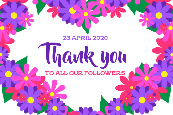 Copy of Thank you label | PosterMyWall