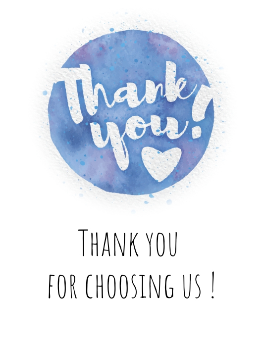 Thank You Message Card Label Tag Marketing Template