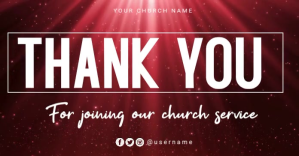 thank you message Immagine condivisa di Facebook template