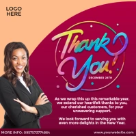 Thank You Note Day Instagram-opslag template