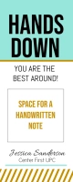 Thank You Note Rolbanner 2' × 5' template