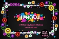 Thank You Note Poster template