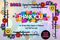 Thank You Note Poster template