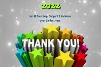 Thank You Note Poster template
