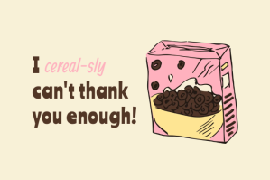 Thank you note Etiqueta template