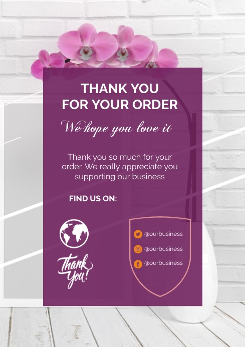 Appreciation Note Design thank you note Template | PosterMyWall