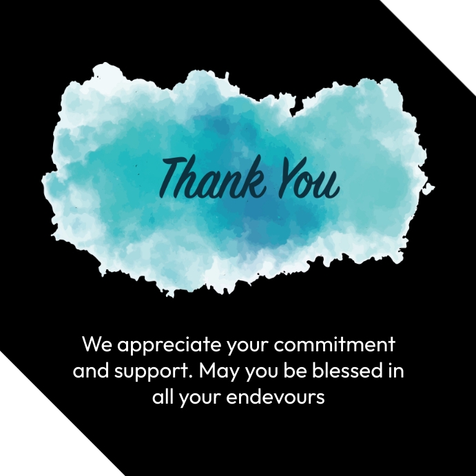 Thank you note Template | PosterMyWall