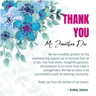 Thank You note Instagram Post template