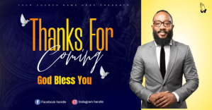 Thank you note Imagen Compartida en Facebook template