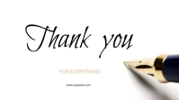 Thank you Note poster Ecrã digital (16:9) template
