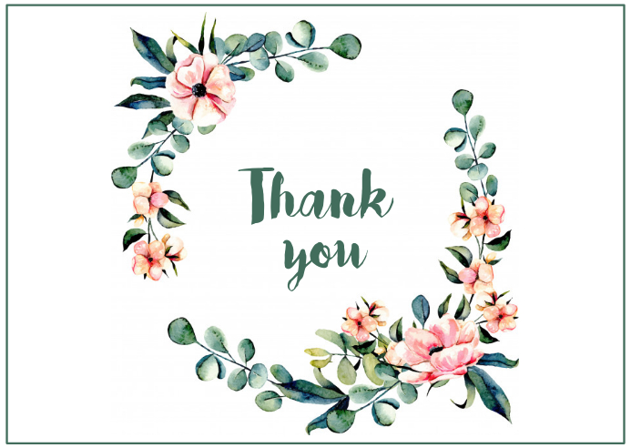 Thank You Template HQ Printable Documents Thank You Template HQ Printable Documents