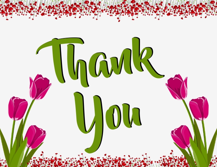 Thank You Poster Ulotka (US Letter) template