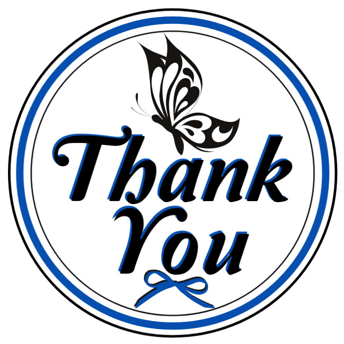Copy of Thank you Sticker white Instagram post | PosterMyWall