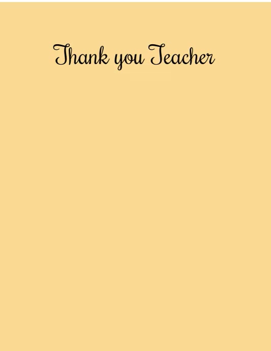 thank you teacher Template PosterMyWall