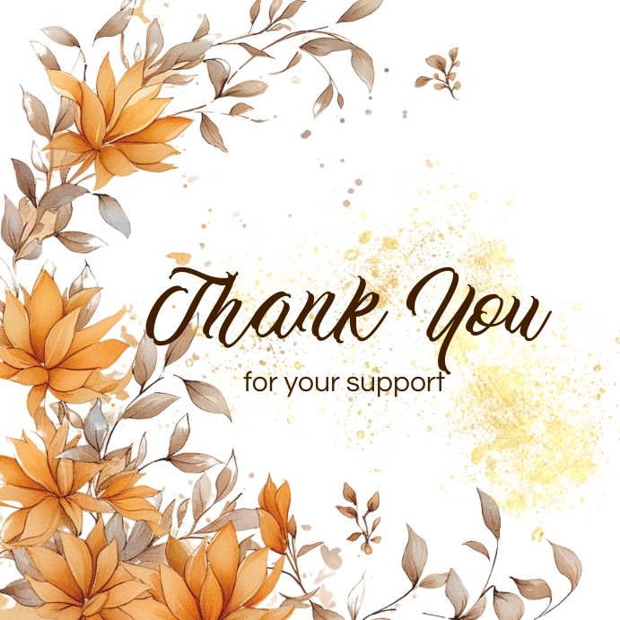 Plantilla de Thank You Template | PosterMyWall
