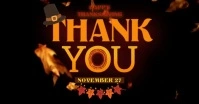 THANK YOU THANKSGIVING CARD Facebook Shared Image template
