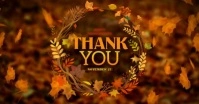 THANK YOU THANKSGIVING CARD Imagen Compartida en Facebook template