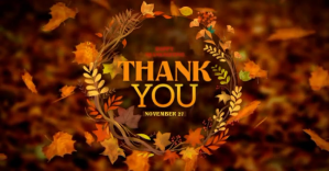 THANK YOU THANKSGIVING CARD Facebook Shared Image template