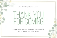 THANK YOU wedding CARD CARDS Template Label