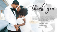 Thank You wedding card template