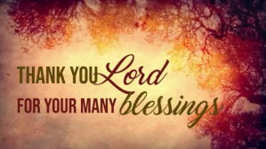 Brązowy Thanksgiving Blessings Affichage numérique Template