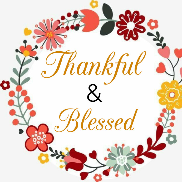thankful, blessed, affirmation Wpis na Instagrama template