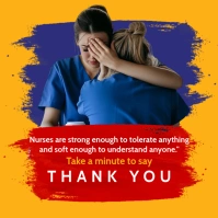 Thank you to Nurses and midwives Post Template Квадрат (1 : 1)