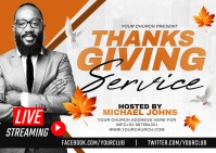 Thankgiving Kartu Pos template