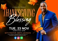 Thankgiving Postcard template