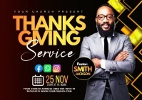 Thankgiving Postcard template