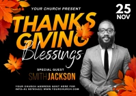 Thankgiving Postcard template
