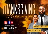 Thankgiving Postcard template