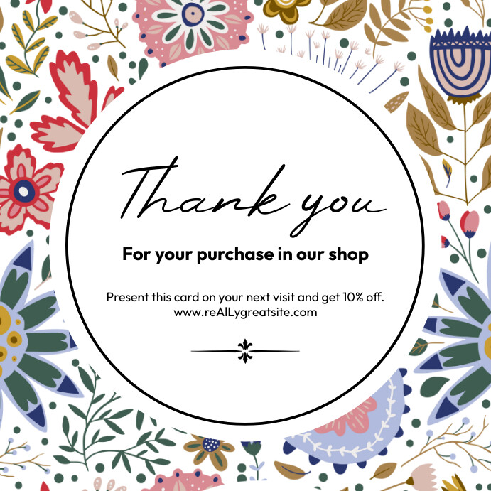 Thanks Card Layout thanks card Template | PosterMyWall
