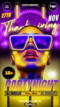 Thanks Club Party Event Ad Design Template