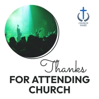 Thank you for attending church Template | PosterMyWall