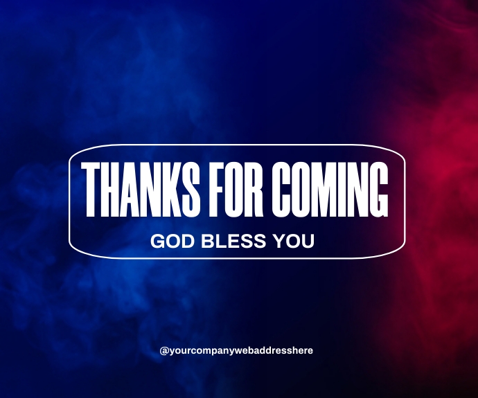 For Coming Design thanks for coming Template | PosterMyWall