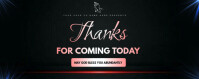Thanks for coming note Twitch-banner template