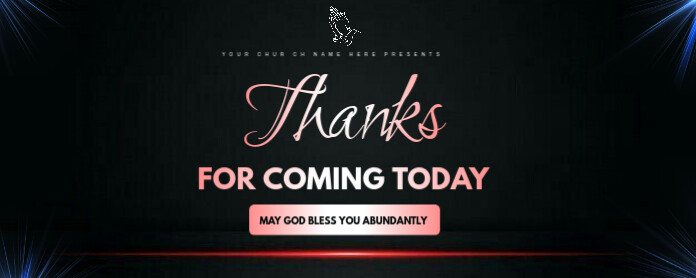 Thanks for coming note Banner da Twitch template