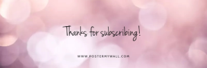 Różowy Subscription Thank You Nagłówek wiadomości e-mail Template